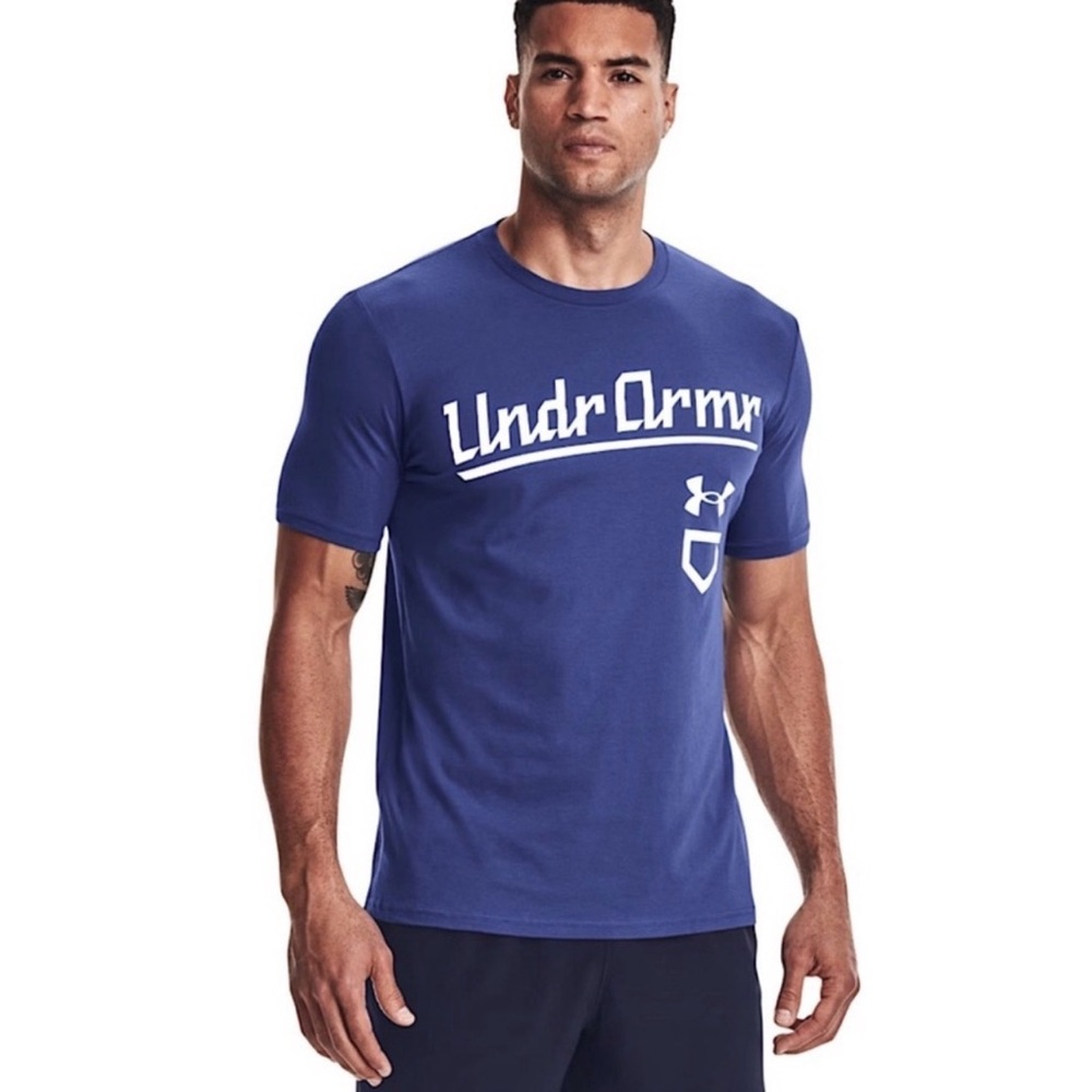 Men's UA Under Armour Navy Baseball T Shirt XL